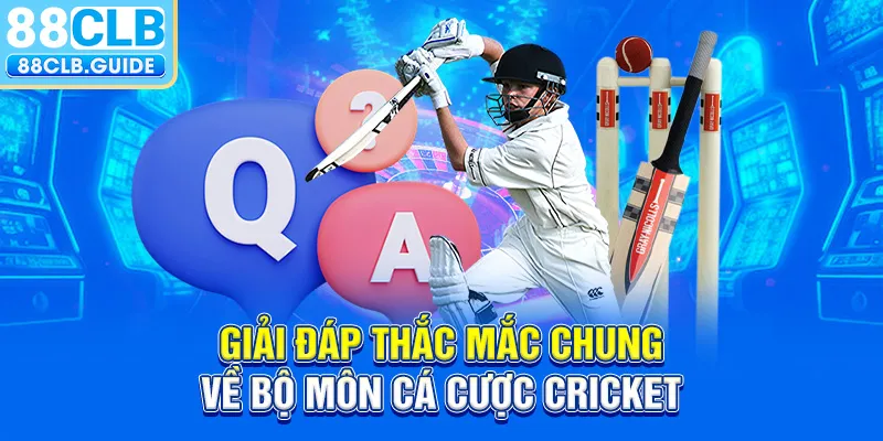 Giải đáp thắc mắc chung về bộ môn cá cược Cricket